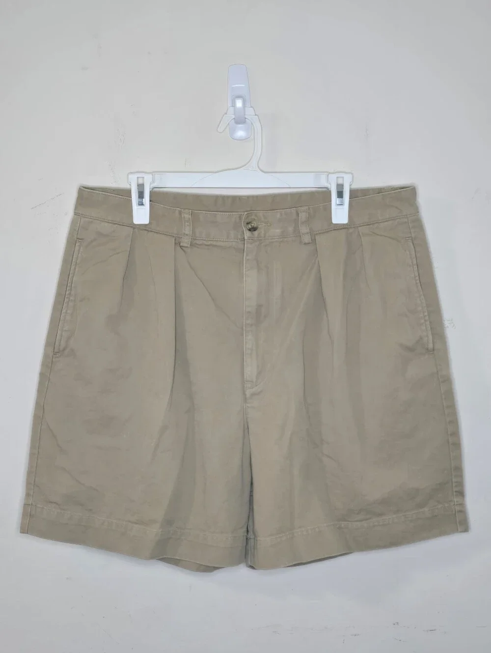Polo Ralph Lauren Polo Chino Shorts Men's Size 34 Khaki Pleated 100% Cotton